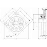 timken QVF12V204S Solid Block/Spherical Roller Bearing Housed Units-Single V-Lock Four Bolt Square Flange Block